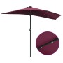 Parasol de jardín Rojo burdeos 294 x 150 x 223 cm tela en Sombrillas | Comprar online en Foru.es