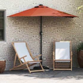 Parasol de jardín Terracota 294 x 150 x 223 cm tela en Sombrillas | Comprar online en Foru.es