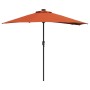 Parasol de jardín Terracota 294 x 150 x 223 cm tela en Sombrillas | Comprar online en Foru.es