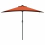 Parasol de jardín Terracota 294 x 150 x 223 cm tela en Sombrillas | Comprar online en Foru.es
