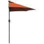Parasol de jardín Terracota 294 x 150 x 223 cm tela en Sombrillas | Comprar online en Foru.es