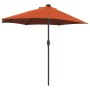 Parasol de jardín Terracota 294 x 150 x 223 cm tela en Sombrillas | Comprar online en Foru.es