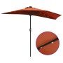 Parasol de jardín Terracota 294 x 150 x 223 cm tela en Sombrillas | Comprar online en Foru.es