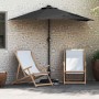 Parasol de jardín Negro 294 x 150 x 223 cm tela en Sombrillas | Comprar online en Foru.es