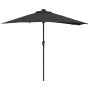 Parasol de jardín Negro 294 x 150 x 223 cm tela en Sombrillas | Comprar online en Foru.es