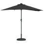 Parasol de jardín Negro 294 x 150 x 223 cm tela en Sombrillas | Comprar online en Foru.es