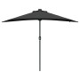 Parasol de jardín Negro 294 x 150 x 223 cm tela en Sombrillas | Comprar online en Foru.es