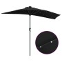 Parasol de jardín Negro 294 x 150 x 223 cm tela en Sombrillas | Comprar online en Foru.es