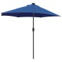 Parasol de jardín Azul 294 x 150 x 223 cm tela en Sombrillas | Comprar online en Foru.es