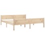 Estructura de cama de madera maciza de pino 180x200 cm de vidaXL, Camas y somieres - Ref: Foro24-322101, Precio: 154,09 €, De...