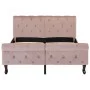 Pink velvet bed frame 120x200 cm by vidaXL, Beds and slatted bases - Ref: Foro24-288566, Price: 371,45 €, Discount: %