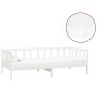 Sofá cama con colchón madera de pino maciza blanco 90x200 cm de vidaXL, Camas y somieres - Ref: Foro24-3083615, Precio: 282,7...