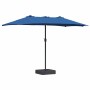 Sombrilla de jardín Azul azur 385 x 209 x 244 cm en Sombrillas | Comprar online en Foru.es