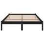 Estructura de cama madera maciza negra King Size 150x200 cm de vidaXL, Camas y somieres - Ref: Foro24-810026, Precio: 127,51 ...