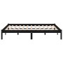 Estructura de cama madera maciza negra King Size 150x200 cm de vidaXL, Camas y somieres - Ref: Foro24-810026, Precio: 127,51 ...