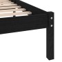 Estructura de cama madera maciza negra King Size 150x200 cm de vidaXL, Camas y somieres - Ref: Foro24-810026, Precio: 127,51 ...