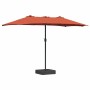 Sombrilla de jardín Terracota 385 x 209 x 244 cm Poliéster en Sombrillas | Comprar online en Foru.es