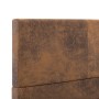 Estructura de cama de piel de ante artificial marrón 100x200 cm de vidaXL, Camas y somieres - Ref: Foro24-284781, Precio: 128...