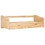 Estructura de sofá cama extraíble madera de pino 90x200 cm de vidaXL, Camas y somieres - Ref: Foro24-283150, Precio: 201,14 €...