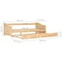 Estructura de sofá cama extraíble madera de pino 90x200 cm de vidaXL, Camas y somieres - Ref: Foro24-283150, Precio: 201,14 €...