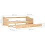 Estructura de sofá cama extraíble madera de pino 90x200 cm de vidaXL, Camas y somieres - Ref: Foro24-283150, Precio: 203,35 €...