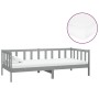 Sofá cama con colchón madera de pino maciza gris 90x200 cm de vidaXL, Camas y somieres - Ref: Foro24-3083616, Precio: 298,18 ...