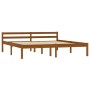 Estructura de cama madera maciza pino marrón miel 160x200 cm de vidaXL, Camas y somieres - Ref: Foro24-283212, Precio: 116,39...