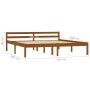 Estructura de cama madera maciza pino marrón miel 160x200 cm de vidaXL, Camas y somieres - Ref: Foro24-283212, Precio: 116,39...