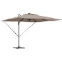 Sombrilla Taupé 286 x 284 x 270 cm Aluminio y poliéster en Sombrillas | Comprar online en Foru.es