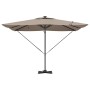 Sombrilla Taupé 286 x 284 x 270 cm Aluminio y poliéster en Sombrillas | Comprar online en Foru.es