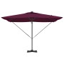 Sombrilla Rojo Burdeos 286 x 284 x 270 cm Aluminio y poliéster en Sombrillas | Comprar online en Foru.es