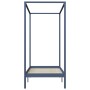 Estructura de cama con dosel madera maciza pino gris 90x200 cm de vidaXL, Camas y somieres - Ref: Foro24-283274, Precio: 101,...