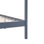 Estructura de cama con dosel madera maciza pino gris 90x200 cm de vidaXL, Camas y somieres - Ref: Foro24-283274, Precio: 101,...