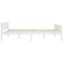 Estructura de cama de madera maciza de pino blanca 160x200 cm de vidaXL, Camas y somieres - Ref: Foro24-322107, Precio: 187,3...