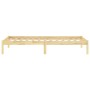Estructura de cama madera maciza de pino 90x200 cm de vidaXL, Camas y somieres - Ref: Foro24-810002, Precio: 57,22 €, Descuen...