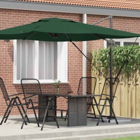 Parasol Roma Verde 286 x 284 x 265 cm Aluminio y poliéster en Sombrillas | Comprar online en Foru.es