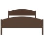 Estructura de cama madera maciza pino marrón oscuro 160x200 cm de vidaXL, Camas y somieres - Ref: Foro24-322045, Precio: 114,...