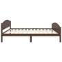 Estructura de cama madera maciza pino marrón oscuro 160x200 cm de vidaXL, Camas y somieres - Ref: Foro24-322045, Precio: 114,...