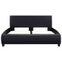 Estructura de cama de cuero sintético negro 140x200 cm de vidaXL, Camas y somieres - Ref: Foro24-285453, Precio: 189,91 €, De...