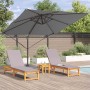Parasol Roma Antracita 286 x 284 x 265 cm Aluminio y poliéster en Sombrillas | Comprar online en Foru.es
