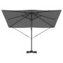 Parasol Roma Antracita 286 x 284 x 265 cm Aluminio y poliéster en Sombrillas | Comprar online en Foru.es