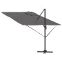 Parasol Roma Antracita 286 x 284 x 265 cm Aluminio y poliéster en Sombrillas | Comprar online en Foru.es