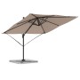 Parasol Roma Taupé 286 x 284 x 265 cm Aluminio y poliéster en Sombrillas | Comprar online en Foru.es
