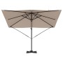 Parasol Roma Taupé 286 x 284 x 265 cm Aluminio y poliéster en Sombrillas | Comprar online en Foru.es