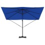Parasol Roma Azul 286 x 284 x 265 cm Aluminio y poliéster en Sombrillas | Comprar online en Foru.es