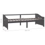 Sofá cama 3 plazas madera maciza pino gris oscuro 90x200 cm de vidaXL, Camas y somieres - Ref: Foro24-322168, Precio: 88,31 €...