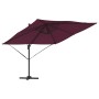 Parasol Roma Rojo 286 x 284 x 265 cm Aluminio y poliéster en Sombrillas | Comprar online en Foru.es