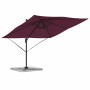 Parasol Roma Rojo 286 x 284 x 265 cm Aluminio y poliéster en Sombrillas | Comprar online en Foru.es