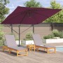 Parasol Roma Rojo 286 x 284 x 265 cm Aluminio y poliéster en Sombrillas | Comprar online en Foru.es