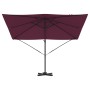 Parasol Roma Rojo 286 x 284 x 265 cm Aluminio y poliéster en Sombrillas | Comprar online en Foru.es